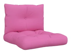 Cojines para palés 2 unidades tela Oxford rosa ES646907