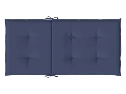 Cojines para silla con respaldo bajo 6 unidades tela azul marino