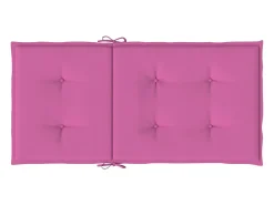Cojines para silla con respaldo bajo 4 unidades tela rosa