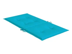 Cojines para silla con respaldo bajo 6 unidades tela turquesa