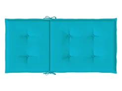 Cojines para silla con respaldo bajo 6 unidades tela turquesa