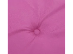 Cojines para silla con respaldo bajo 6 unidades tela rosa