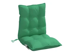 Cojines para silla con respaldo bajo 2 unidades tela Oxford verde
