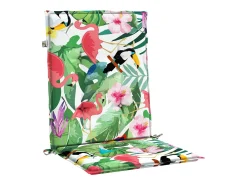 Cojines para silla con respaldo bajo 2 unidades tela multicolor