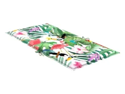 Cojines para silla con respaldo bajo 2 unidades tela multicolor
