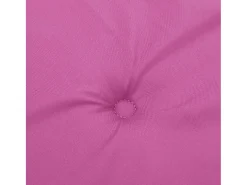 Cojines para silla con respaldo bajo 2 unidades tela rosa
