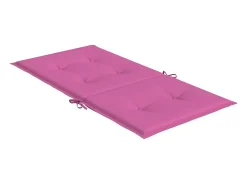 Cojines para silla con respaldo bajo 2 unidades tela rosa