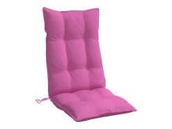 Cojines para silla con respaldo alto 4 unidades tela Oxford rosa