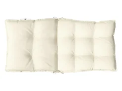 Cojines para silla con respaldo bajo 6 unidades tela Oxford crema