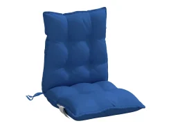 Cojines para silla respaldo bajo 6 unidades tela Oxford azul real