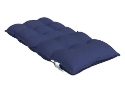 Cojines para silla respaldo bajo 4 unidades tela Oxford azul marino