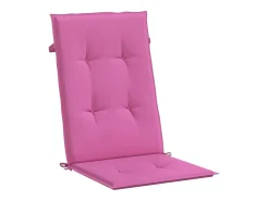 Cojines para sillas con respaldo alto 4 unidades tela rosa