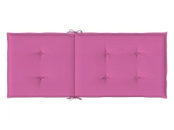 Cojines para sillas con respaldo alto 4 unidades tela rosa