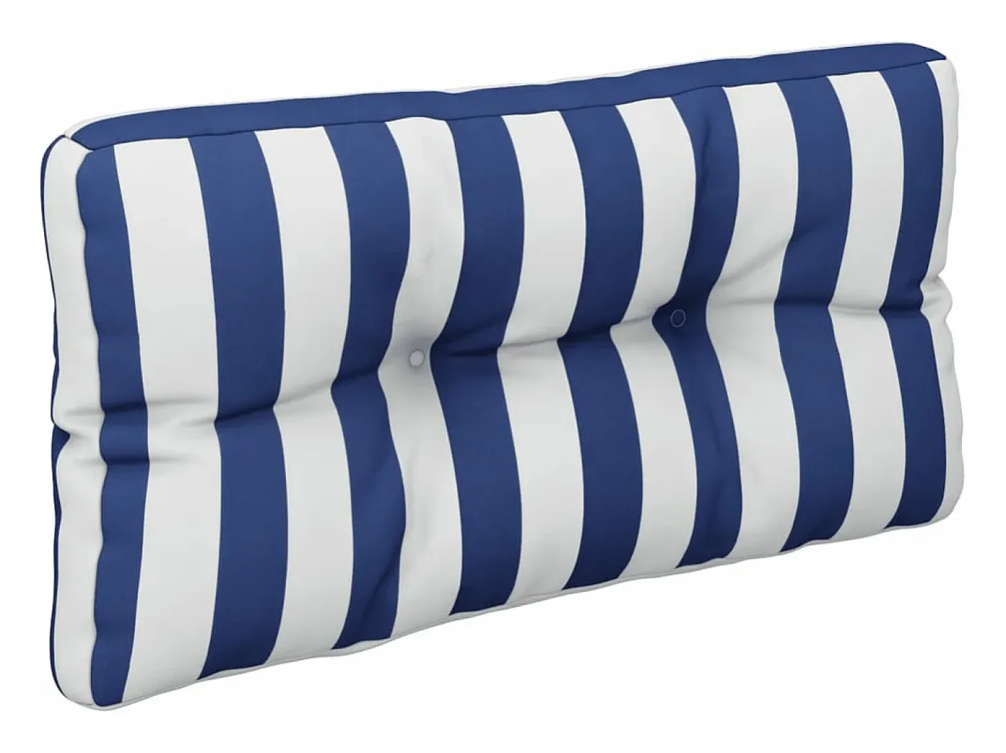 Cojines para sofá de palets 2 piezas tela a rayas azul y blanco