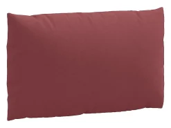 Cojines para sofá de palets 2 unidades tela rojo tinto melange