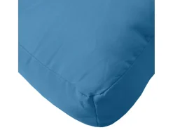 Cojines para sofá de palets 3 unidades tela azul melange