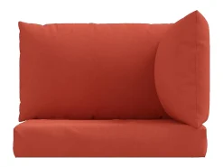 Cojines para sofá de palets 3 uds tela rojo melange ES476255