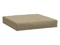 Cojines para sofá de palets 2 unidades tela gris taupe melange