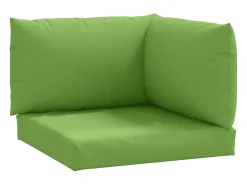 Cojines para sofá de palets 3 unidades tela verde melange