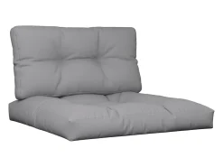 Cojines para sofá de palets 2 unidades tela gris ES640549