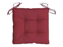 Cojines silla de jardín 2 unidades tela Oxford rojo tinto 40x40x7 cm
