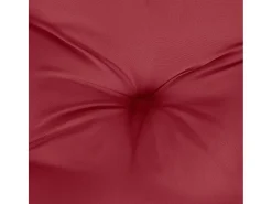 Cojines silla de jardín 2 unidades tela Oxford rojo tinto 40x40x7 cm