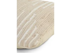 Cojín algodón beige 45x45 cm