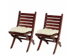 Cojín de asiento Milano (juego de 6), crema