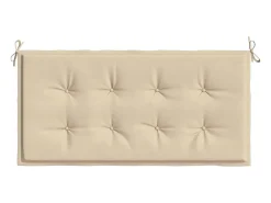 Cojín de banco de jardín tela Oxford beige 100x50x3 cm ES549002