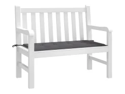 Cojín de banco de jardín tela Oxford gris antracita 120x50x3 cm ES633261