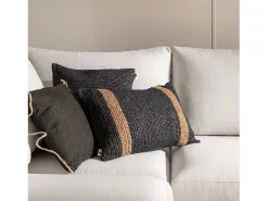 Cojín de Fibra natural Negro 40 x 60- Nomad