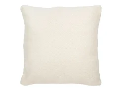 Cojín de lana beige 60x60x12 cm