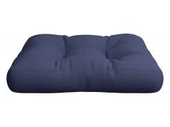 Cojín de muebles de palets tela Oxford azul marino 58x58x10 cm