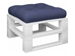 Cojín de muebles de palets tela Oxford azul marino 58x58x10 cm