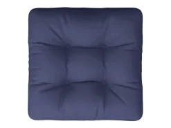 Cojín de muebles de palets tela Oxford azul marino 58x58x10 cm