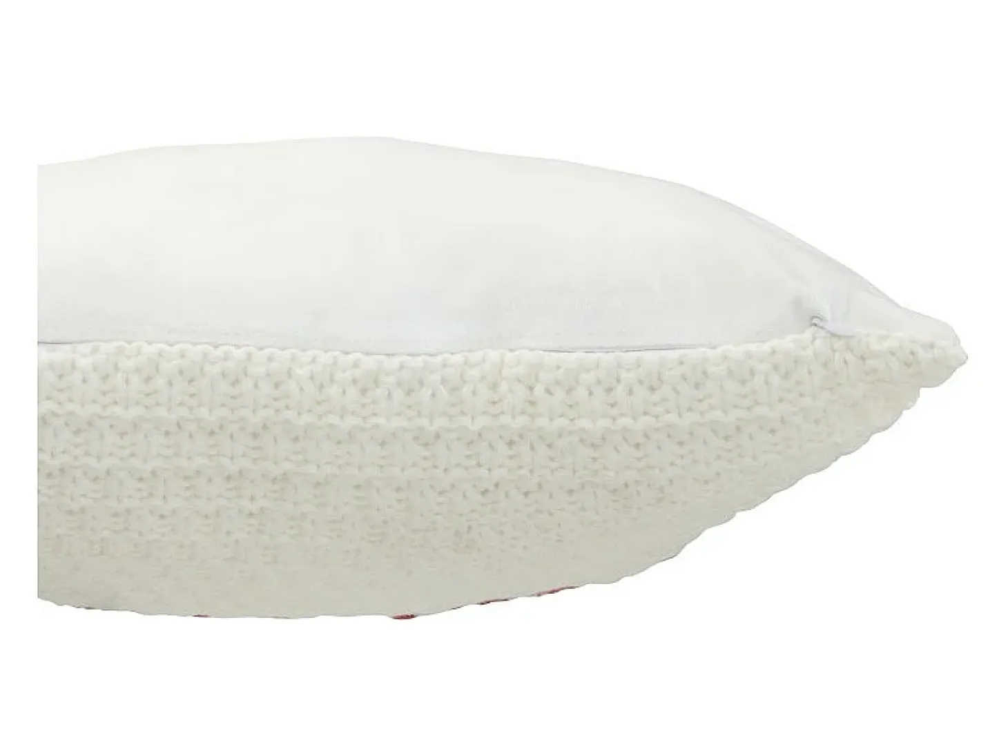 Cojín de poliéster blanco 45*45*15 cm