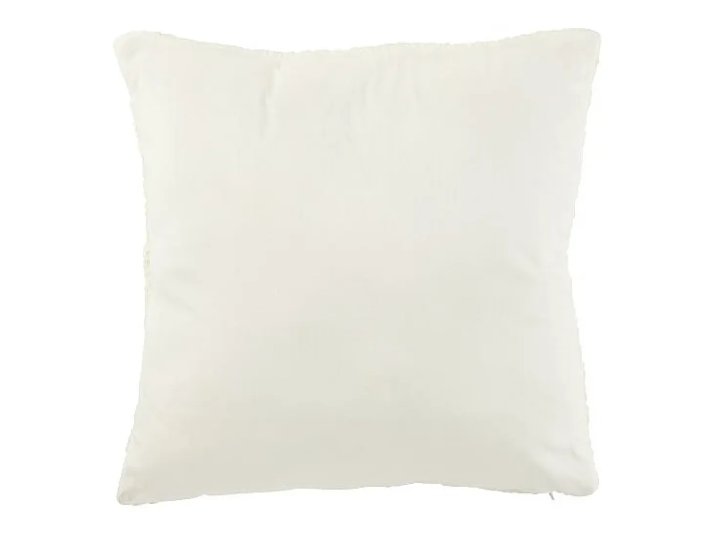 Cojín de poliéster blanco 45*45*15 cm