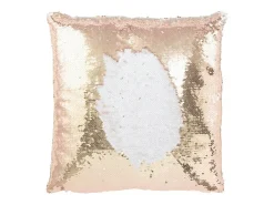 Cojín de poliéster champán 45*45*15 cm