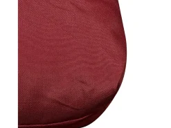 Cojín de respaldo tapizado rojo vino tinto 120x40x10 cm
