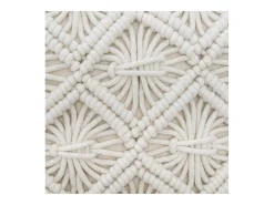 Cojín desenfundable de macramé