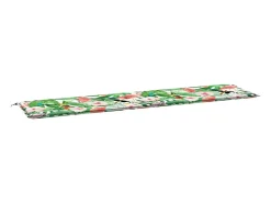 Cojín para banco de jardín tela multicolor 200x50x3 cm ES309126