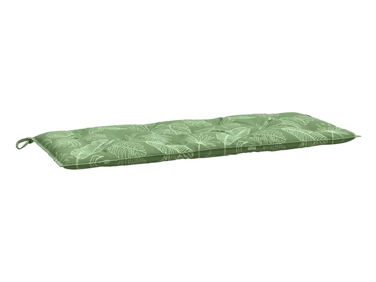 Cojín para banco de jardín tela estampado de hojas 120x50x7 cm ES338049