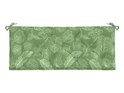 Cojín para banco de jardín tela estampado de hojas 120x50x7 cm ES338049