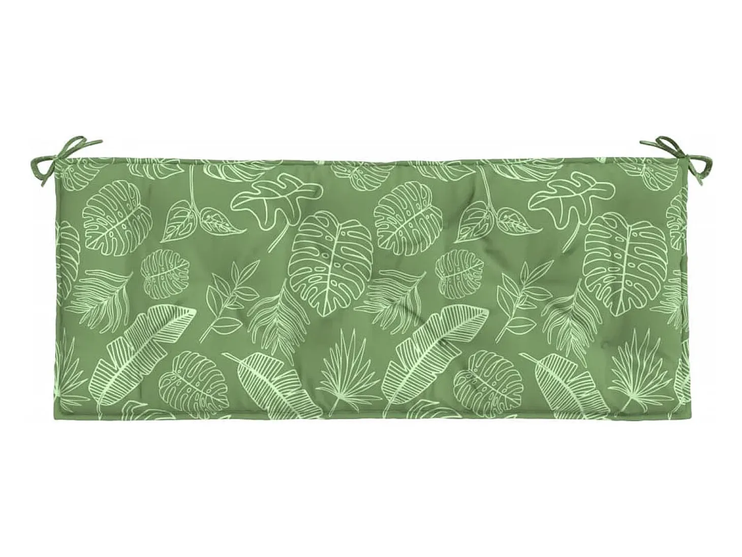 Cojín para banco de jardín tela estampado de hojas 120x50x7 cm ES338049