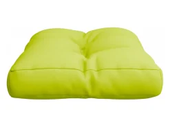 Cojín para palets de tela verde claro 50x40x12 cm