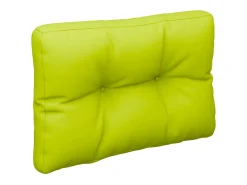 Cojín para palets de tela verde claro 50x40x12 cm