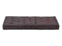 Cojín para palés algodón gris antracita 120x80x10 cm ES352785