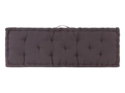 Cojín para palés algodón gris antracita 120x40x7 cm