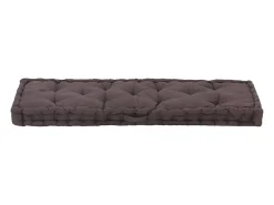 Cojín para palés algodón gris antracita 120x40x7 cm