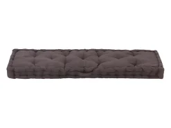 Cojín para palés algodón gris antracita 120x40x7 cm ES509275
